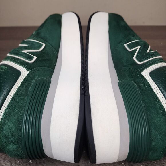 New Balance 574 Plus Shoes Platform Sneakers Acidic Green Suede Womens 7.5 - Picture 9 of 14
